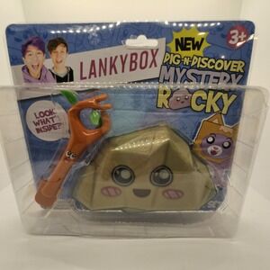 LankyBox Dig-N-Discover Mystery Rocky Toy Set w/‎ Sticky Dig Tool & Figures NIB